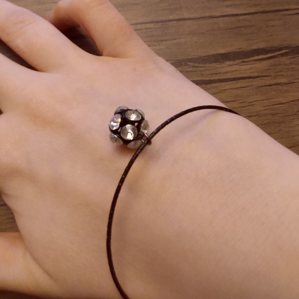 Disco ball rhinestone simplicity‎ bracelet